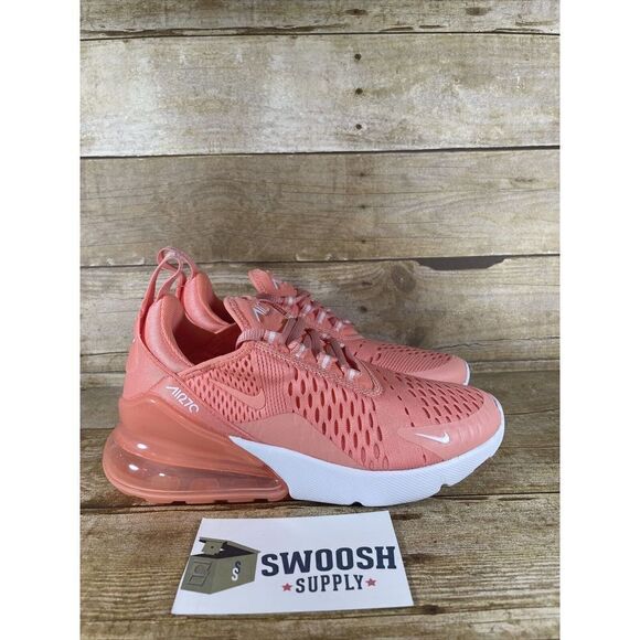Nike Women's Air Max 270 Crimson Bliss White DJ2746 600 Size 5 - Picture 1 of 8
